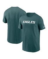 Nike Men's Midnight Green Philadelphia Eagles Primetime Wordmark Essential T-Shirt