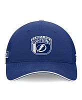 Fanatics Men's Blue Tampa Bay Lightning 2024 Nhl Draft on Stage Trucker Adjustable Hat