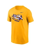 Nike Men's Gold Lsu Tigers Primetime Evergreen Alternate Logo T-Shirt