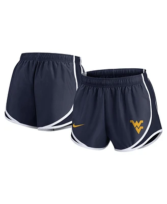 Nike Women's Navy West Virginia Mountaineers Primetime Tempo Performance Shorts