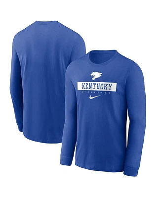 Nike Men's Royal Kentucky Wildcats 2024 Sideline Legend Performance Long Sleeve T-Shirt