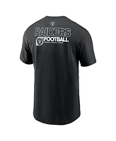 Nike Men's Black Las Vegas Raiders Outline T-Shirt