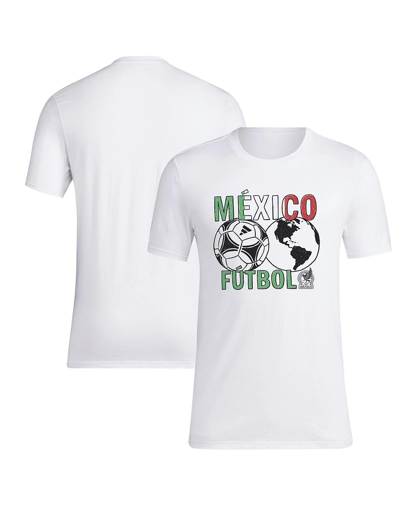 Adidas Men's White Mexico National Team Around the World T-Shirt