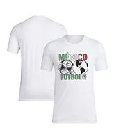 Adidas Men's White Mexico National Team Around the World T-Shirt