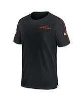 Nike Men's Black Cincinnati Bengals 2024 Sideline Coach Uv Performance T-Shirt