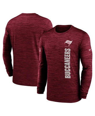 Nike Men's Red Tampa Bay Buccaneers 2024 Sideline Velocity Performance Long Sleeve T-Shirt