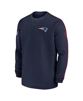 Nike Men's Navy New England Patriots 2024 Sideline Coaches Long Sleeve Top