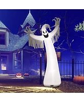 Givimo 12 Feet Halloween Inflatable Spooky Ghost with Blower and Led Lights