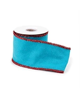 Slickblue Set of 2 Wired Wool Ribbons – Elegant and Durable for Crafting and Decorating