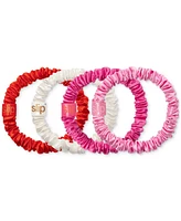 Slip 4-Pc. Pure Silk Skinny Scrunchie Ornament Set