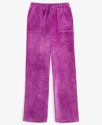 Id Ideology Big Girls Wide-Leg Velour Pants, Created for Macy's