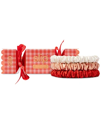 Slip 3-Pc. Pure Silk Skinny Scrunchie Cracker Set