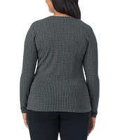 Cuddl Duds Plus Softwear Long-Sleeve Crewneck Top