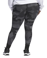 adidas Plus Camo Print Three Stripe Leggings