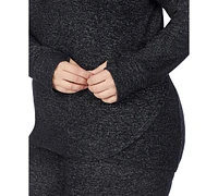 Cuddl Duds Plus SoftKnit Long-Sleeve Tunic Hoodie