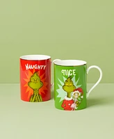 Lenox Grinchmas Naughty & Nice 2 Piece Mug Set