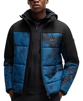 Boss by Hugo Men's Logo Water-Repellent Puffer Jacket