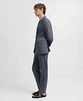 Mango Men's Pleats Detail Suit Pants