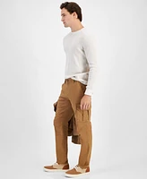 Sun + Stone Men's Garment-dyed Straight-Fit Morrison Tapered Cargo Pants, Created for Macy's