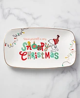 Lenox Snoopy & Woodstock Porcelain Hors D'oeuvres Tray