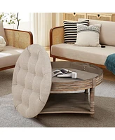 Round Tufted Ottoman: Style, Storage, Comfort