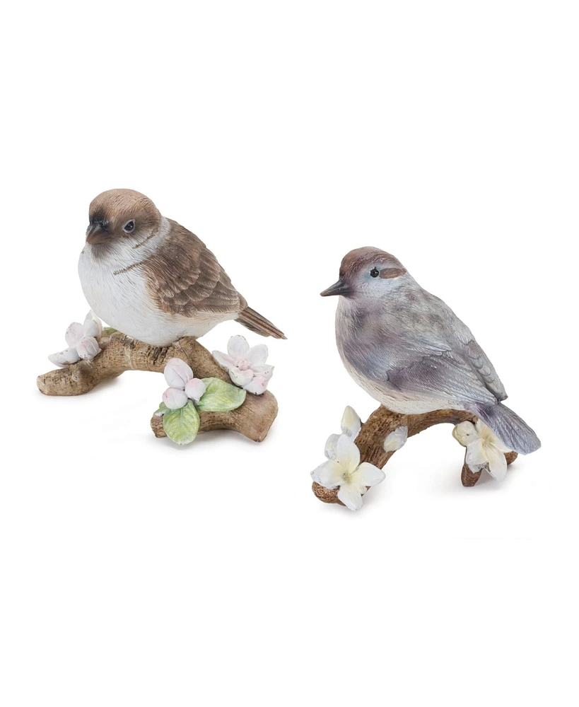 Slickblue Bird On Branch Figurine (Set of 6)