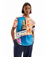 Desigual Men's Photo collage T-shirt