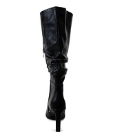 Smash Shoes Women's Fallon Knee High Slouch Dress Boots