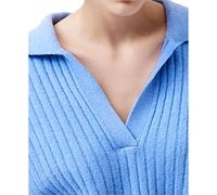 French Connection Women's Vhari Collared Long-Sleeve Sweater