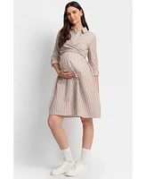 Seraphine Women's Stripe Shirt Dress