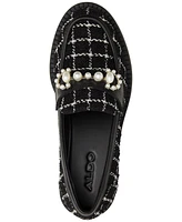 Aldo Women's Dinara Embellished Tweed Loafers