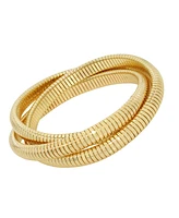 Steve Madden Omega Chain Interlocking Bangle Bracelet