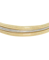 Steve Madden Gold Omega Chain Collar Necklace