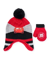 Cars Hat And Mitten Set