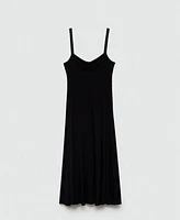 Mango Women's Strapless Flared Dress