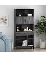 Simplie Fun Contemporary Cube Bookcase With Storage
