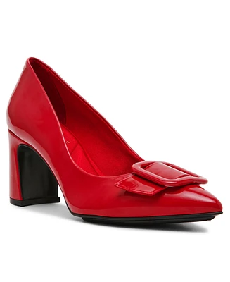 Anne Klein Women's Bentley Buckle Block Heel Pumps