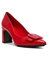 Anne Klein Women's Bentley Buckle Block Heel Pumps