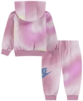 Nike Baby Girls Solarized 2-Piece Pullover Hoodie and Pants Set