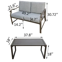 Loveseat And Teapoy Mushroom