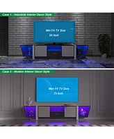 Biplane Shape Led Tv Stand with Remote Control Lights