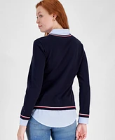 Tommy Hilfiger Women's Cornell Sweater & Button-Up Shirt