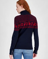 Tommy Hilfiger Women's Snowflake Stella Turtleneck Sweater