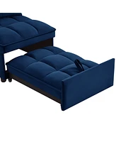 Streamdale Furniture 4-in-1 Sofa Bed with Adjustable Backrest, Storage, and Pillows