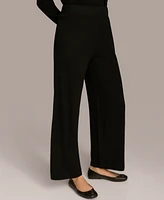 Donna Karan New York Women's Cashmere-Blend Wide-Leg Pants