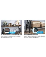 Rustic Long Skinny Sofa Table for Living Room/Entryway (71")