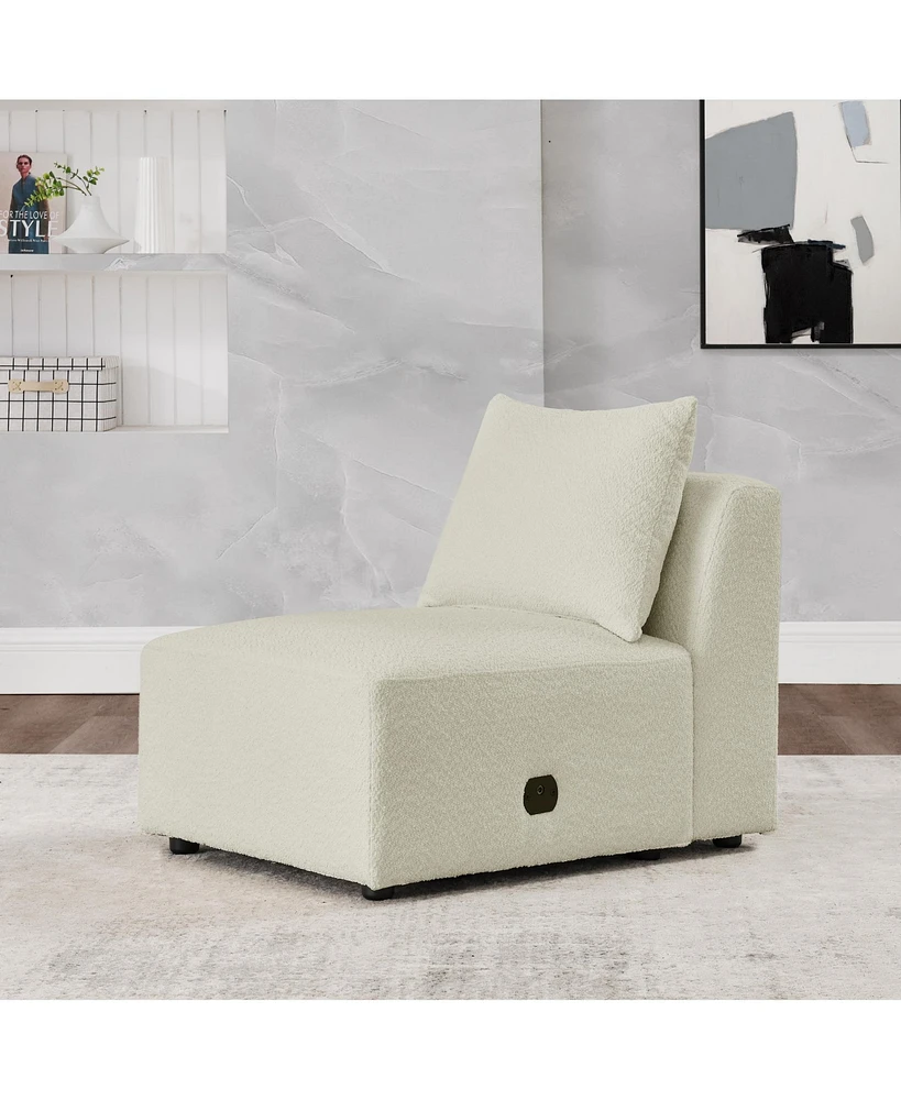 Simplie Fun Modular Sofa Single Chair: Customizable Comfort