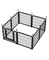 Simplie Fun Anti-Rust Dog Playpen: 8 Panels, 24" Height, Foldable