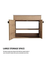 Dual-Purpose Bathroom Vanity with Silent-Closing Doors