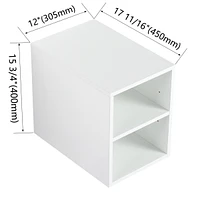 Small Wall Mounted Storage Shelves, Glossy White